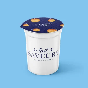 Yaourt aromatisé à la pêche